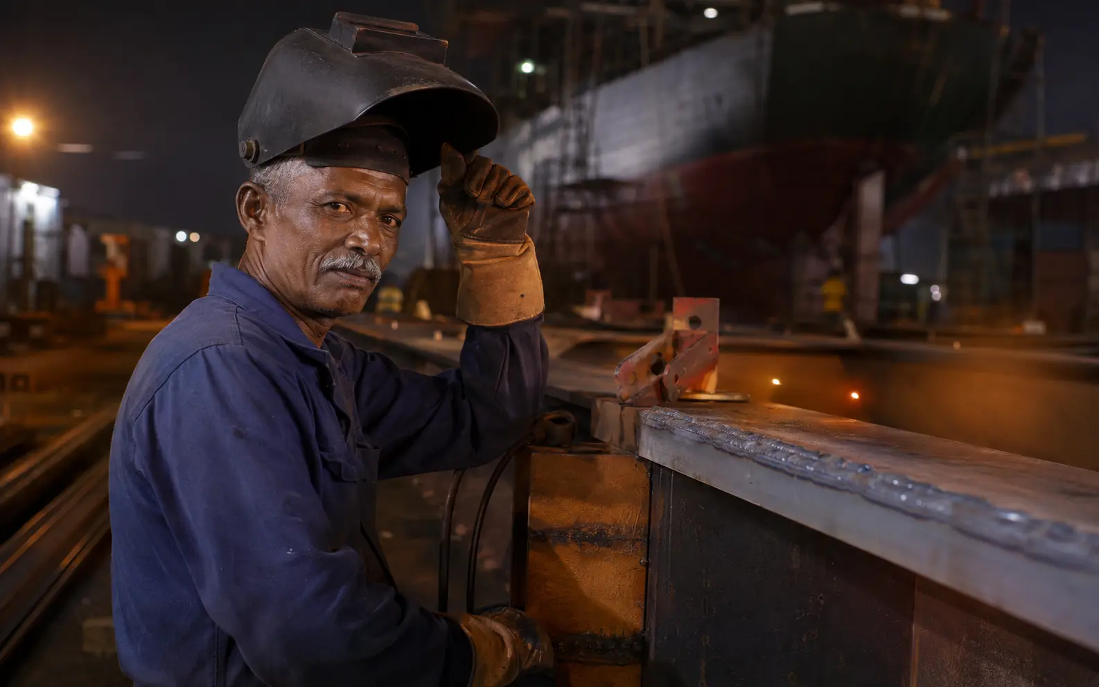 Steel Fabrication professional at work